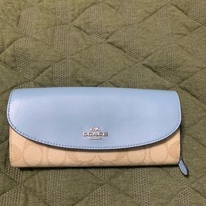 Coach Signature Slim Envelope Wallet